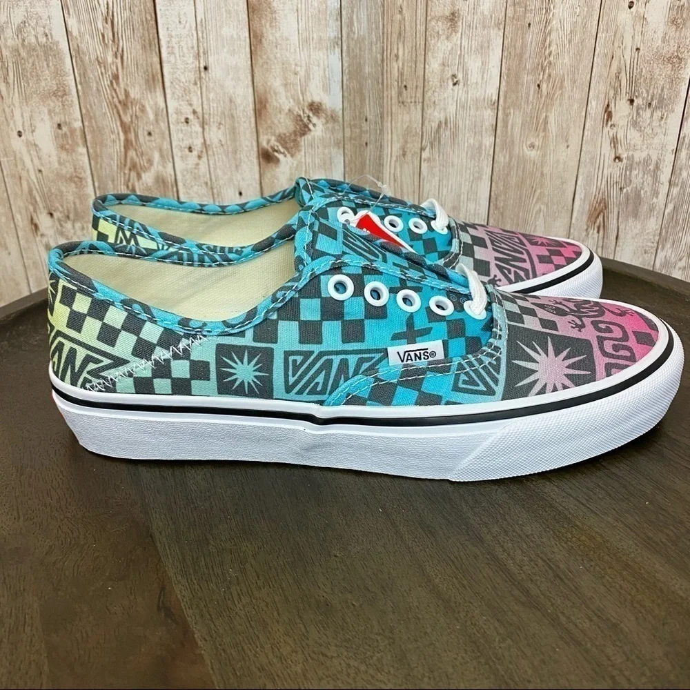 Vans Authentic SF Tribal Check‎ Multicolor Sneaker Size 6 Women